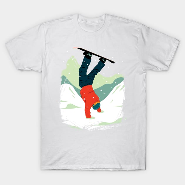 Snowboard T-Shirt by lents